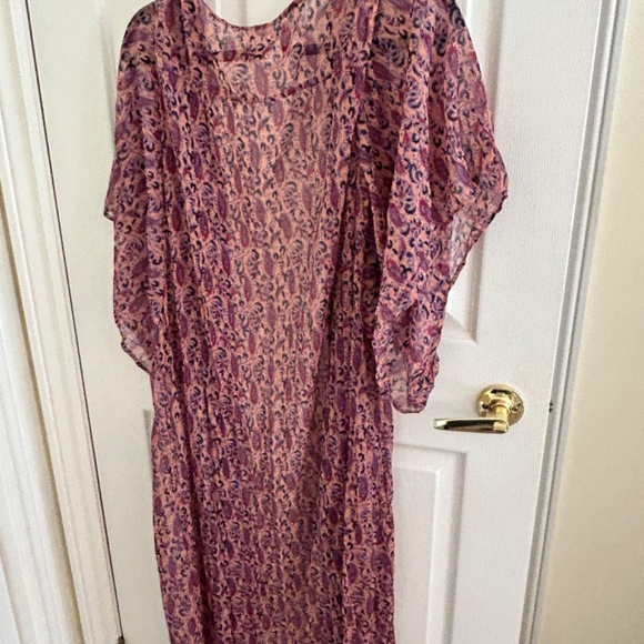 Band of Gypsies Swim cover up.  Purple and pink. Never worn. Large - Picture 2 of 4